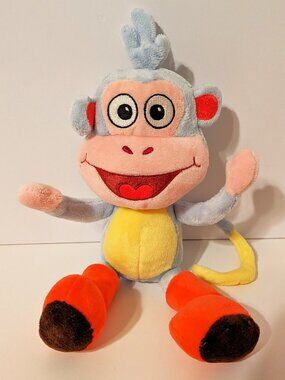 Dora the Explorer BOOTS the Monkey 8" Soft Plush Stuffed Animal Toy Lovey
